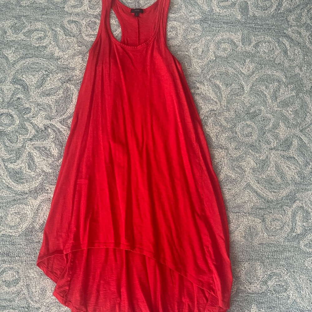 J. Crew Bright Red Sleeveless Dress